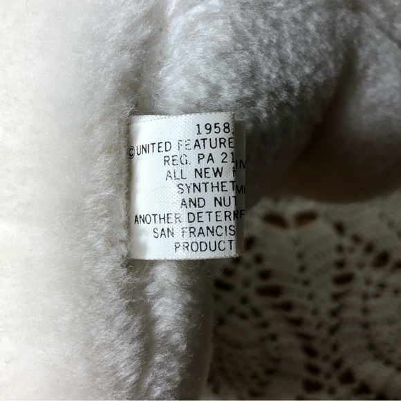 Vintage Peanuts Snoopy’s Sister Belle Puppy Dog Stuffed Animal Plush 6” Soft Toy - Picture 7 of 10